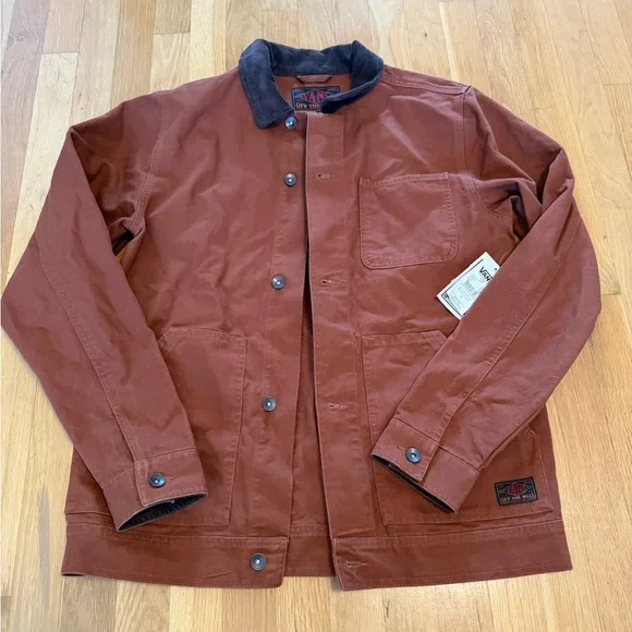 Vintage NWT Rare Vans  Drill Chore Canvas Jacket in the Tortoise Shell Men's M - Picture 2 of 9